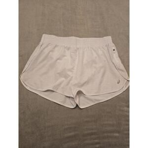 Asics Women’s Mesh Piercing White Run Shorts (L)
